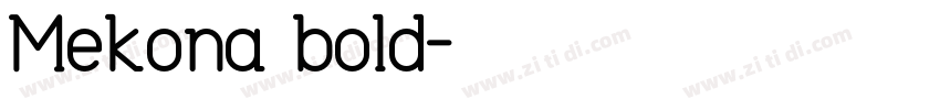 Mekona bold字体转换
